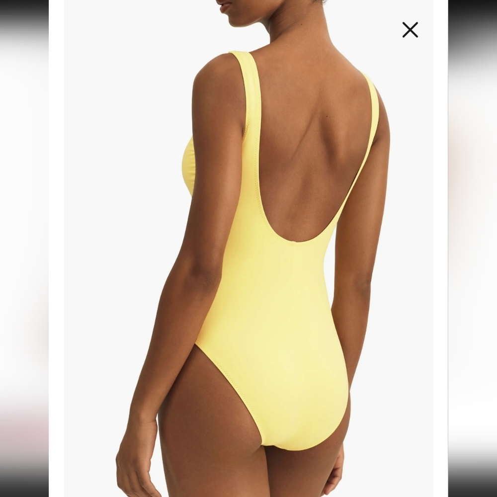 POLO RALPH LAUREN MARTINIQUE ONE PIECE SWIMSUIT / LARGE /COLOR: YELLOW